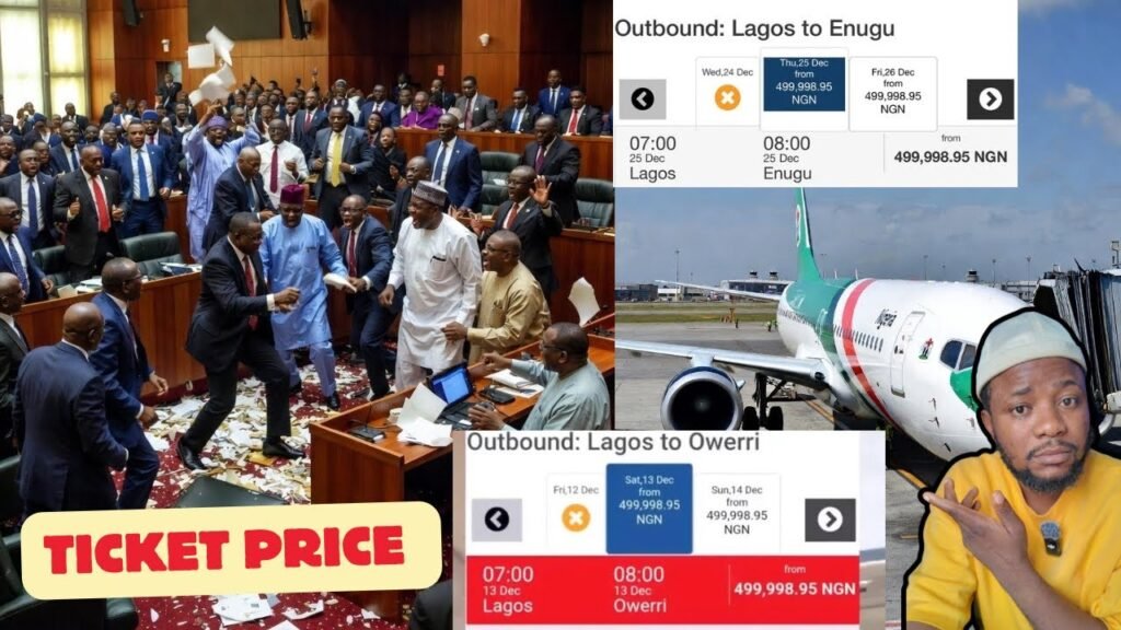 Nigeria Senators fight over Flight Ticket Hike During December