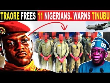 Burkina Faso’s Ibrahim Traoré Frees 11 Nigerian Officers After Issuing Warning To Them Burkina Faso’s Ibrahim Traoré Frees 11 Nigerian Officers After Issuing Warning To Them