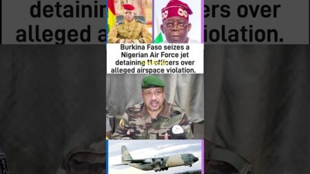 Burkina Faso seizes a Nigerian Air Force jet, detaining 11 officers over alleged airspace violation. Burkina Faso seizes a Nigerian Air Force jet, detaining 11 officers over alleged airspace violation.