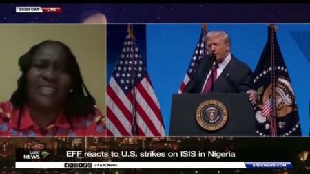 EFF reacts to US strikes on ISIS in Nigeria EFF reacts to US strikes on ISIS in Nigeria