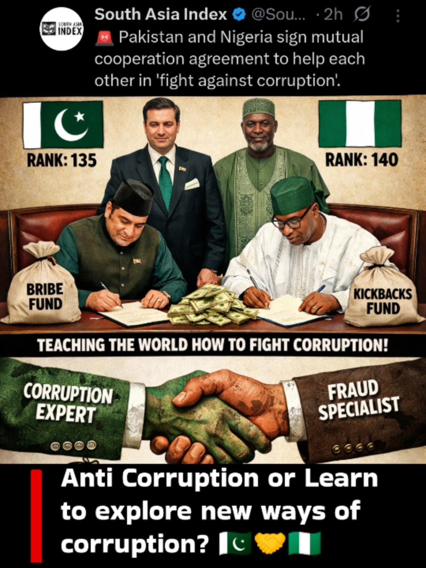 Pakistan and Nigeria sign mutual cooperation agreement to help each other in ‘fi… Pakistan and Nigeria sign mutual cooperation agreement to help each other in ‘fi…