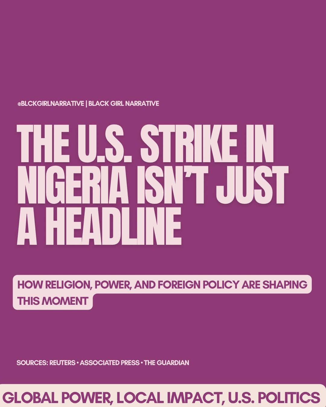 The U.S. strike in Nigeria is a reminder that military action is only part of th… The U.S. strike in Nigeria is a reminder that military action is only part of th…