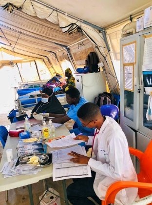 Medical staff on duty at the stabilisation centre (Photo: Ogalah Dunamis)