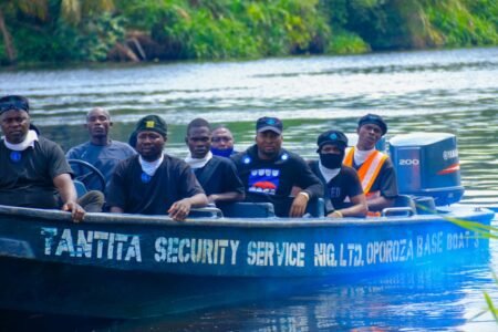 Security outfit hands over oil theft suspects, vessel to task force in Delta