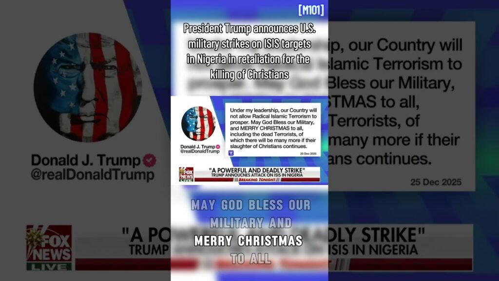 Trump announces strikes in Nigeria over the attacks against Christians Trump announces strikes in Nigeria over the attacks against Christians