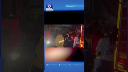 Fire Engulfs Great Nigeria Insurance House On Lagos Island