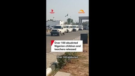 Over 100 abudcted Nigerian children and teachers released