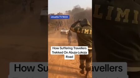 How Suffering Travellers Trekked On Abuja-Lokoja Road #fyp #news #nigeria #BolaTinubu