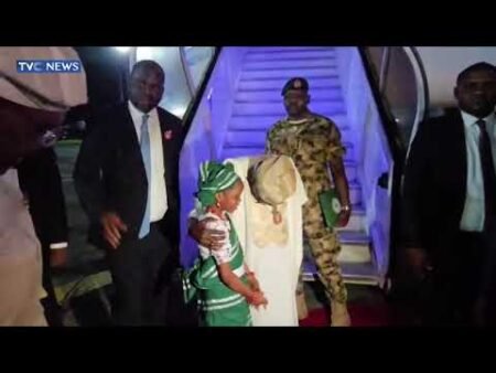 LATEST: President Tinubu Arrives In Lagos