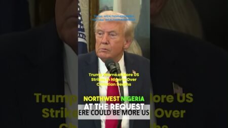 Trump Warns of More US Strikes in Nigeria Over Christian Deaths