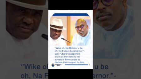 Supporters back Fubara amid fresh tensions with Wike. #wike #riversstate #nigerianews #nigeria