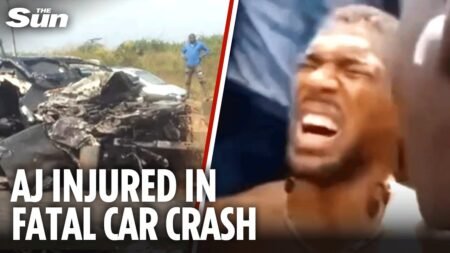 Boxing champ Anthony Joshua injured in horror car crash in Nigeria with two people killed