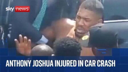 Anthony Joshua injured in car crash in Nigeria, police say | Sky News coverage