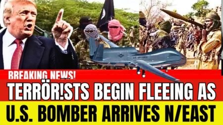 #BREAKING! TERRÖRISTS BEGIN FLEEING AS U.S. ISR BOMBER ARRIVES NIGERIA NORTH EAST
