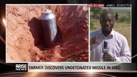 FARMER DISCOVERS UNDETONATED MISSILE IN JABO
