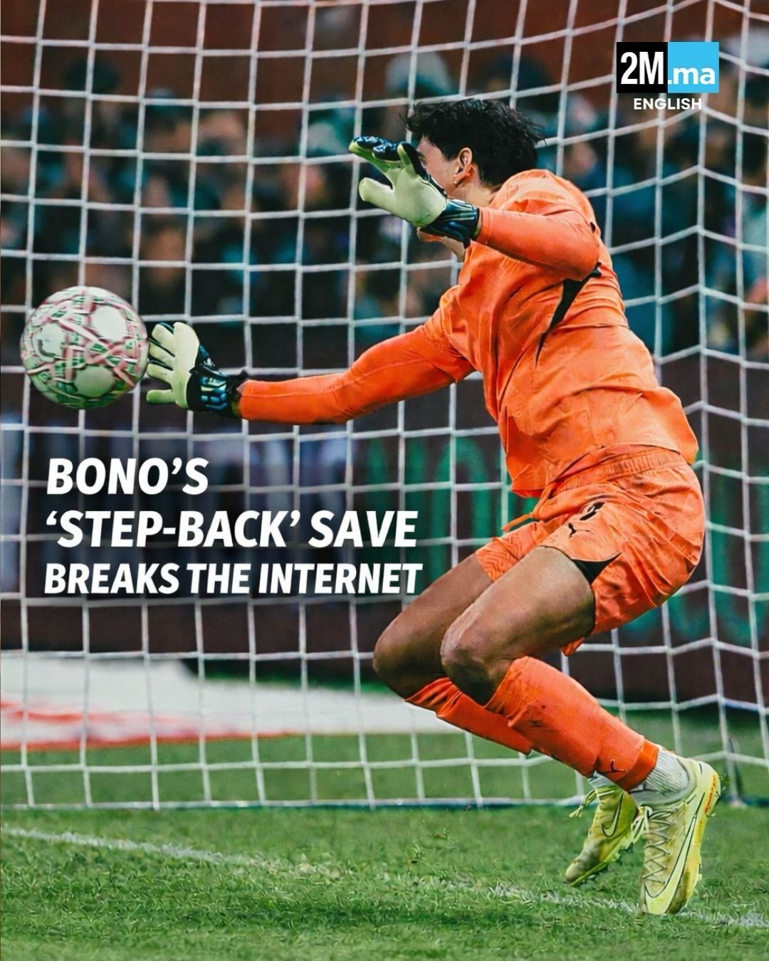 Yassine “Bono” Bounou just delivered one of those saves you replay 20 times. …