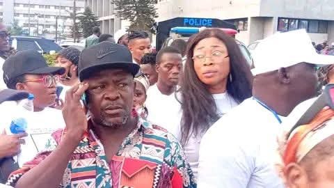 Actors at Allwell Ademola’s candlelight procession (Facebook)