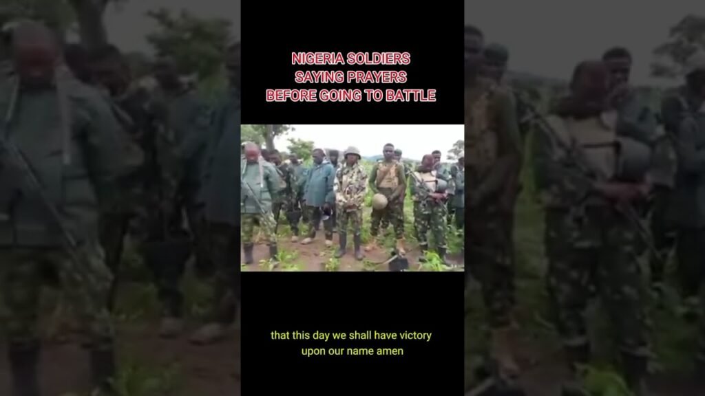 NIGERIA SOLDIERS SAYING PRAYERS BEFORE GOING TO BATTLE #breakingnewsnigeria NIGERIA SOLDIERS SAYING PRAYERS BEFORE GOING TO BATTLE #breakingnewsnigeria