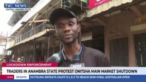 Traders In Anambra State Protest Onitsha Main Market Shutdown
