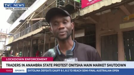 Traders In Anambra State Protest Onitsha Main Market Shutdown Traders In Anambra State Protest Onitsha Main Market Shutdown