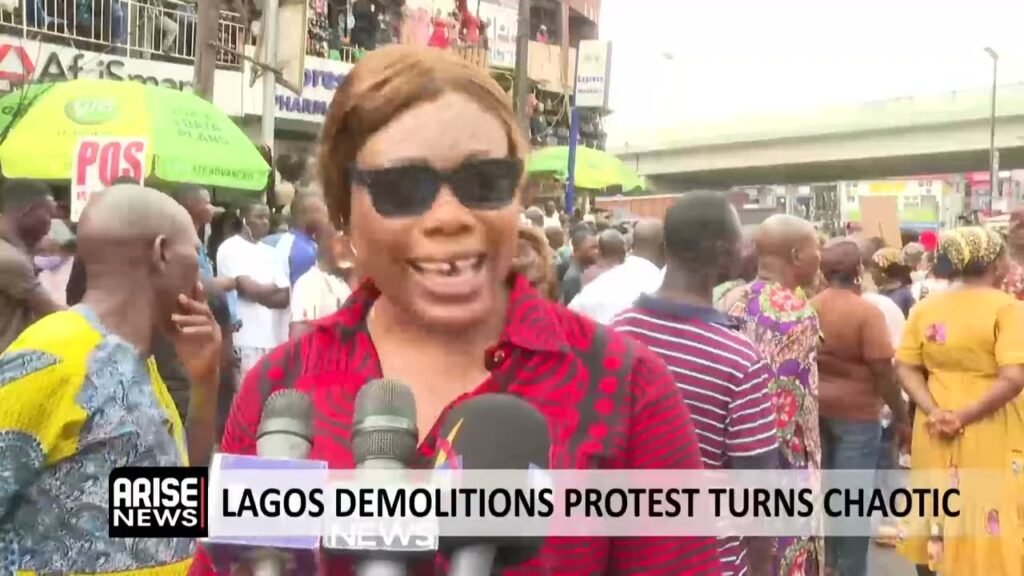 LAGOS DEMOLITIONS PROTEST TURNS CHAOTIC