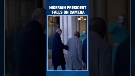 On Camera: Nigerian President Tinubu Falls During Official Welcome Ceremony in Turkey On Camera: Nigerian President Tinubu Falls During Official Welcome Ceremony in Turkey