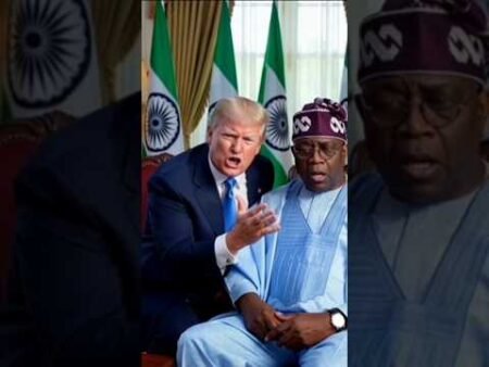 Tinubu questions Trump about dividing Nigeria #nigerianpolitician #tinubu #nigerianews