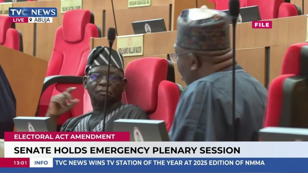 Rowdy Session As Senate Holds Emergency Plenary On Electoral Act Amendment