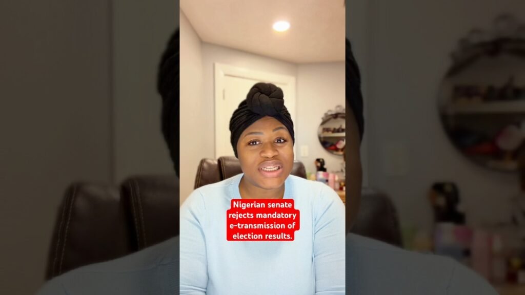 Nigerian Senate rejects mandatory e-transmission of election results #arisenews #nigeria #breaking Nigerian Senate rejects mandatory e-transmission of election results #arisenews #nigeria #breaking