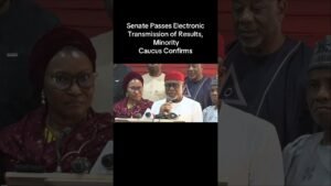 Senate Passes Electronic Transmission of Results, Minority Caucus Confirms #nigerianews #news Senate Passes Electronic Transmission of Results, Minority Caucus Confirms #nigerianews #news
