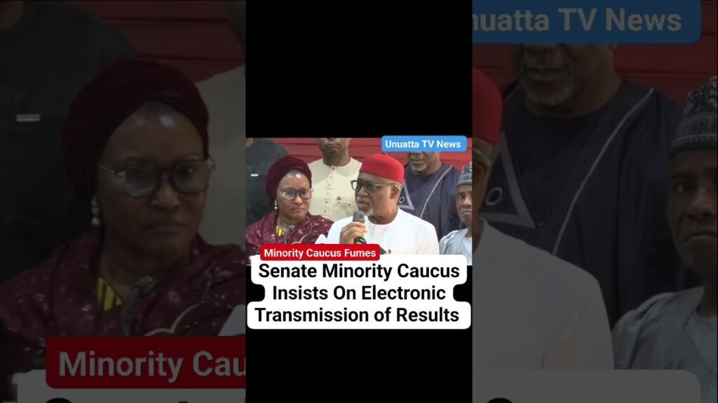 Senate Minority Caucus Insists On Electronic Transmission of Results #fyp #news #nigeria Senate Minority Caucus Insists On Electronic Transmission of Results #fyp #news #nigeria