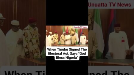 When Tinubu Signed The Electoral Act, Says “God Bless Nigeria” #fyp #news #nigeria When Tinubu Signed The Electoral Act, Says “God Bless Nigeria” #fyp #news #nigeria