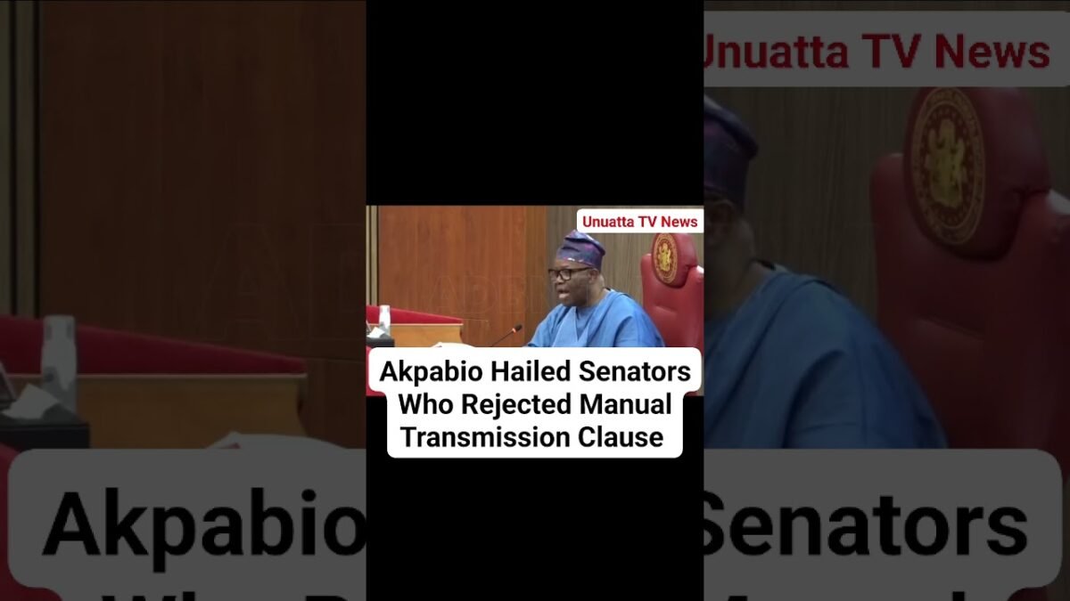 Akpabio Hailed Senators Who Rejected Manual Transmission Clause ##fyp #news #nigeria Akpabio Hailed Senators Who Rejected Manual Transmission Clause ##fyp #news #nigeria