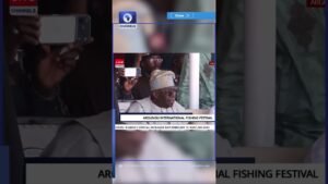 Argungu Festival : Tinubu Wowed, Looks On As Biggest Catches Are Brought To Scales