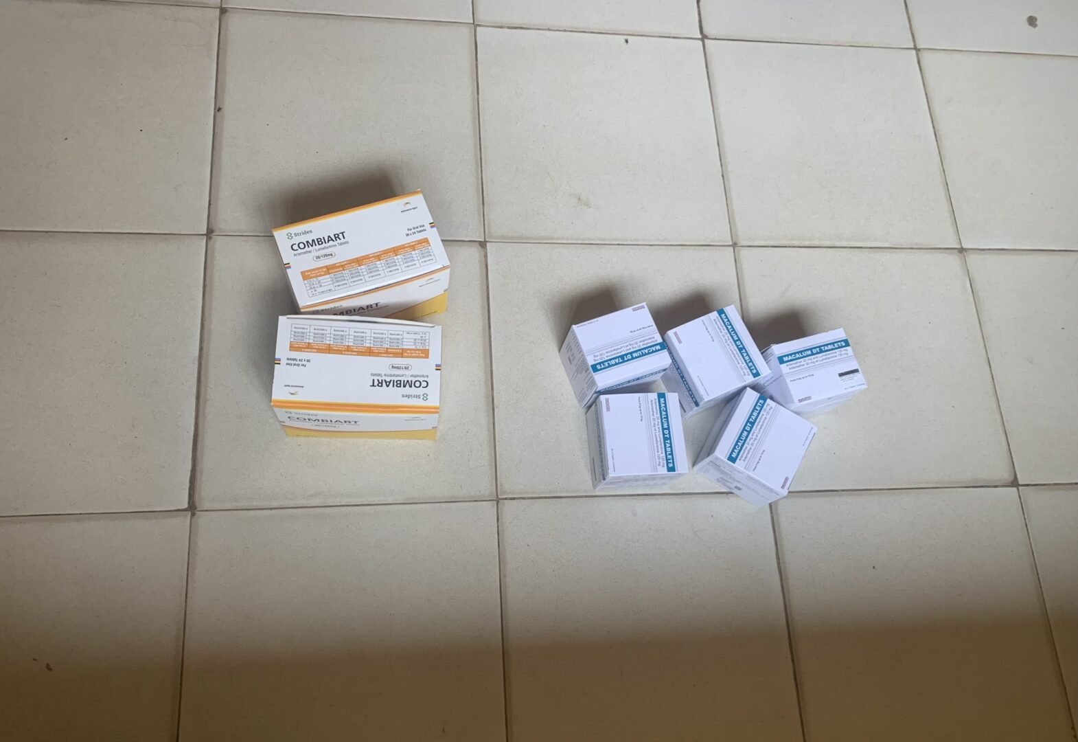 Anti-malaria medicine supplied to the clinic in Yabo, Yauri.