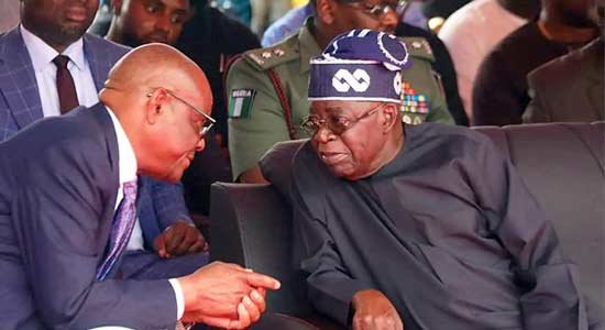 FCT Minister, Nyesom Wike and President Bola Tinubu