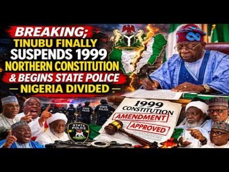 BREAKING; TINUBU MOVES TO ALTER 1999 CONSTITUTION, BEGINS STATE POLICE PROCESS — NIGERIA DIVIDED BREAKING; TINUBU MOVES TO ALTER 1999 CONSTITUTION, BEGINS STATE POLICE PROCESS — NIGERIA DIVIDED