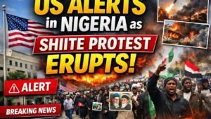 BREAKING ‼️US alerts ditizens in Nigeria  as Shite protet rockg Lagos