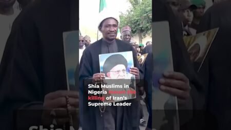 Nigerians mourn killing of Iran’s Ayatollah Ali Khamenei | AJ#shorts