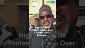 Nigerian Shiites protest in Kano over killing of Iran’s Khamenei #nigeria #iranisraelwar