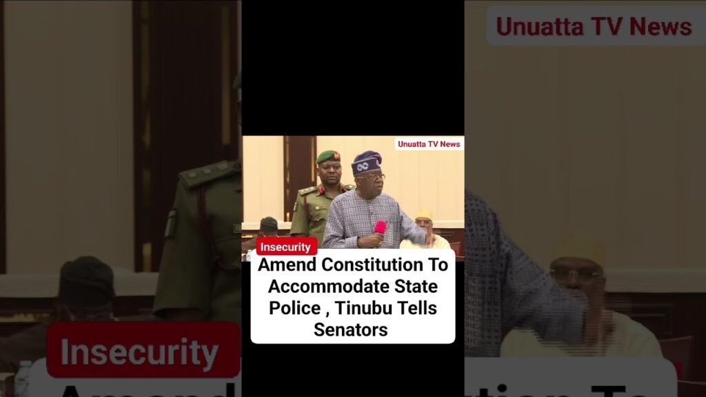 Amend Constitution To Accommodate State Police , Tinubu Tells Senators #fyp #news #nigeria