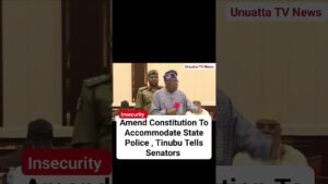 Amend Constitution To Accommodate State Police , Tinubu Tells Senators #fyp #news #nigeria