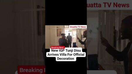 BREAKING NEWS: New IGP Tunji Disu Arrives Villa For Official Decoration #fyp #news #nigeria