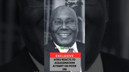 ATIKU REACTS TO ASSASSINATION ATTEMPT ON PETER OBI #nigerianews #atikuabubakar #peterobi