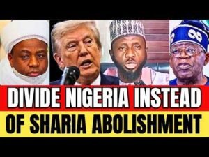 DIVIDE NIGERIA INSTEAD OF BANNING SHARIA: NORTHERN CLERIC DECLARES WAR AGAINST TRUMP UNITED STATES DIVIDE NIGERIA INSTEAD OF BANNING SHARIA: NORTHERN CLERIC DECLARES WAR AGAINST TRUMP UNITED STATES