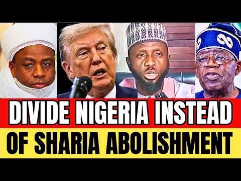 DIVIDE NIGERIA INSTEAD OF BANNING SHARIA: NORTHERN CLERIC DECLARES WAR AGAINST TRUMP UNITED STATES DIVIDE NIGERIA INSTEAD OF BANNING SHARIA: NORTHERN CLERIC DECLARES WAR AGAINST TRUMP UNITED STATES