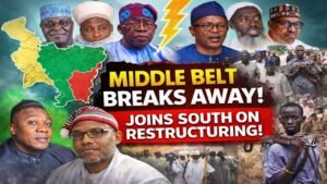 BREAKING: Middle Belt Turns Against Fulani Bloc, Moves Join Southern Nigeria on Tinubu Restructuring