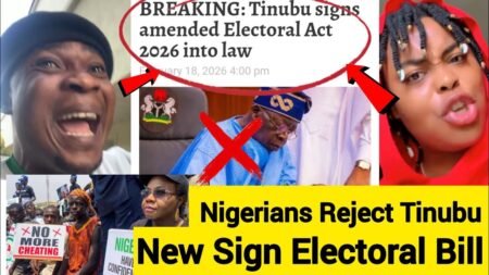Nigerians REJECT Tinubu Signs Amended Electoral Act 2026 into law, Nigeria React