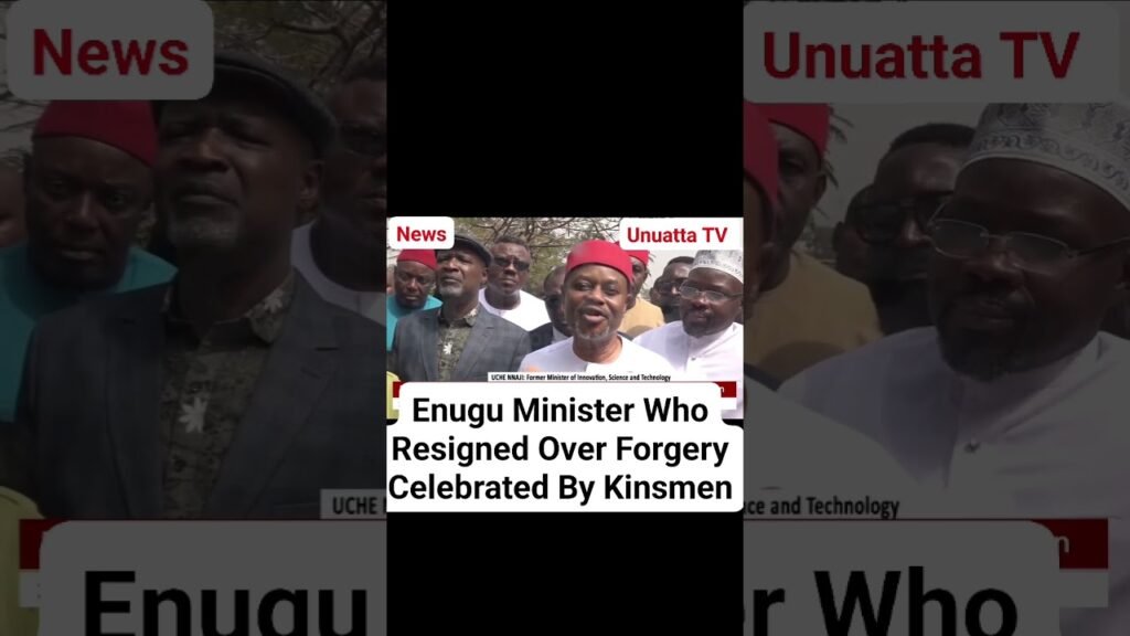 Enugu Minister Who Resigned Over Forgery Celebrated By Kinsmen #fyp #news #nigeria