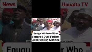 Enugu Minister Who Resigned Over Forgery Celebrated By Kinsmen #fyp #news #nigeria